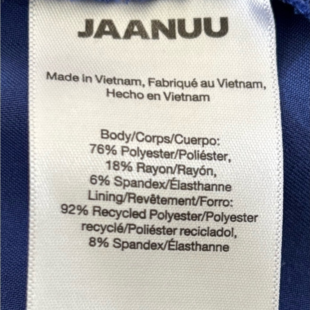 Januu blue S/S v nk scrub top w 2 Frnt Pckts & 2 bk vnts WM 2X utility medical - Picture 6 of 7